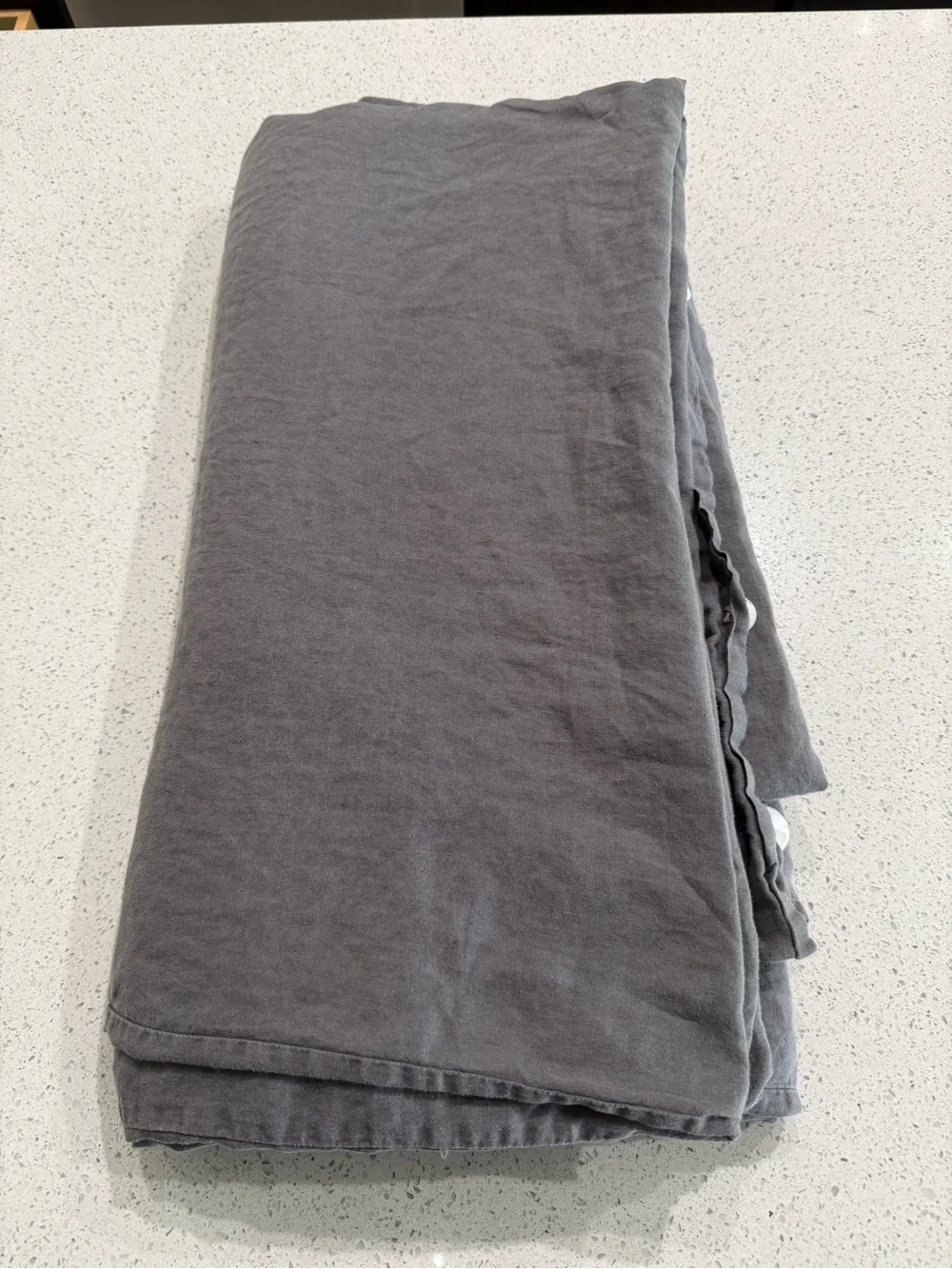 CULTIVER Duvet Soft Gray - Neutral Slate Bedding Size Queen